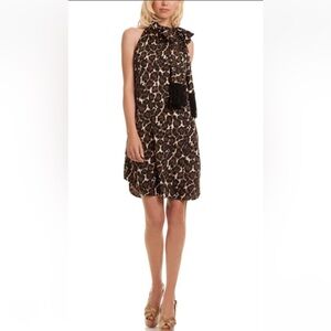 Trina Turk Leopard Print Iman Halter Dress - size 4